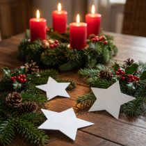 Artículo Estrellas decorativas blancas 7cm 8 uds