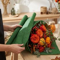 Artículo Papel crepé floristería verde oscuro 50x250cm