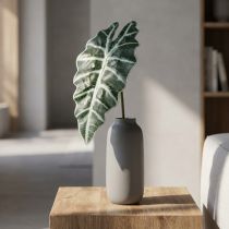 Artículo Flecha artificial hoja planta artificial alocasia deco verde 74cm