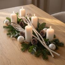 Artículo Natraj Antler Wood Mix Blanco Lavado 10uds