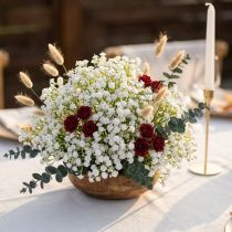 Artículo Gypsophila artificial blanca L30cm 12 piezas