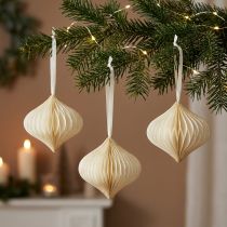 Artículo Bolas de panal bolas de panal cebolla oro blanco Ø8cm 4 piezas
