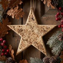 Artículo Estrellas de madera decorativas percha decorativa rústica madera decorativa Ø20cm