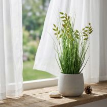 Artículo Planta en maceta artificial de césped artificial de hierba temblorosa 36 cm