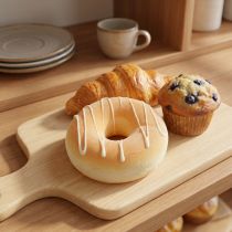 Artículo Donut decorativo, réplica detallada, engañosamente realista, para panaderías y cafeterías, 8cm