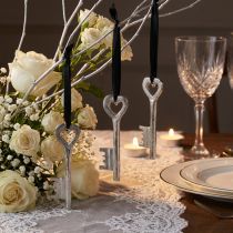 Artículo Llaves decorativas de plata para bodas, fiestas y ventanas - Juego de 6 (4x11cm)