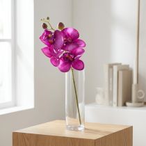 Artículo Orquídea Artificial Phalaenopsis 4 flores Fucsia 72cm