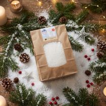 Artículo Maíz blanco nieve decorativo material 100% de base biológica 40g