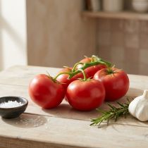 Artículo Tomates artificiales tomates en rama decorativos rojos Ø6cm 5 piezas
