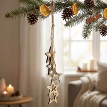 Artículo Colgador decorativo para árbol estrella 50cm natural 1ud