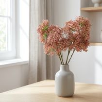 Artículo Rama de flor rosa artificial de saúco 52cm 4pcs