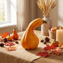 Artículo Calabaza decorativa decoración calabaza artificial naranja Ø13,5cm H25cm