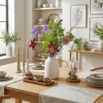 Artículo Ramo de flores artificiales con flores de colores, ingeniosamente dispuestas para una decoración elegante, 60 cm