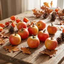 Artículo Manzanas artificiales decorativas Cox naranja de 3,5 cm, 24 piezas, decoración para esparcir, decoración otoñal