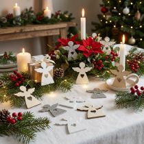 Artículo Ángeles decorativos dispersos ángeles navideños de madera 4 cm surtido 72 piezas