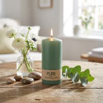 Artículo Vela de pilar PURE velas Wenzel verde esmeralda 130/60mm