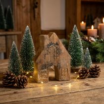 Artículo Decoración de casa de madera Casa de Navidad Decoración de casa de madera Soporte de madera H10cm