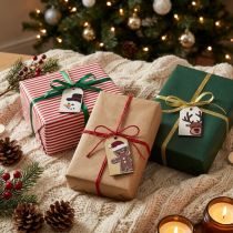 Artículo Etiquetas navideñas etiquetas de regalo Navidad 6cm 6uds