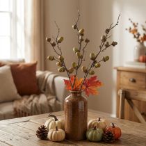 Artículo Rama decorativa bellotas decoración verde otoño decoración artificial 80cm