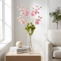 Artículo Guisantes de olor artificiales rosas en tallo largo 74 cm 2 piezas