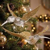 Artículo Adornos para árboles de Navidad pájaro colgante de colibrí 11,5/14 cm juego de 2
