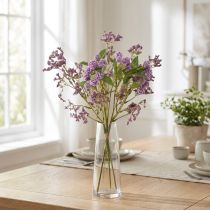 Artículo Ramo de flores artificiales, flores de seda, morado, decorativo, 51 cm