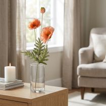 Artículo Flores artificiales flores de seda decoración amapolas 75cm