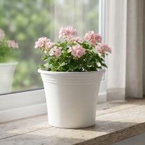 Artículo Maceta de plástico “Irys” blanco Ø25cm H21cm 1ud
