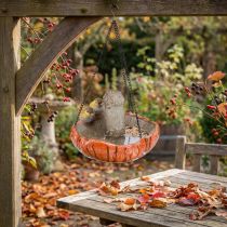 Artículo Decoración de pájaros otoño para seta colgante con 2 pájaros Ø20cm H15cm