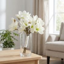 Artículo Ramo de magnolia blanco 40cm 5uds
