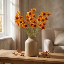 Artículo Flores artificiales Cosmea Cesta para joyas naranja Al. 51 cm 3 piezas