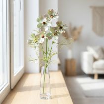 Artículo Cesta de joyería Cosmea flores de verano artificiales verdes 61cm