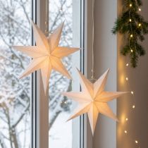 Artículo Ventana de Pascua, estrellas de papel navideñas, estrella plegable Ø21cm 4ud