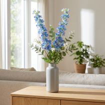 Artículo Delphinium artificial en azul, flor de jardín, L88cm, 2 unidades