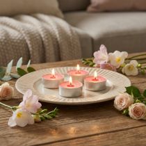 Artículo Velas perfumadas fresa, aroma candelita, vela perfumada ambiente Ø3,5cm H1,5cm 18 piezas