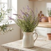 Artículo Hierbas artificiales de lavanda en tallo con 7 ramas 40cm 3 uds.