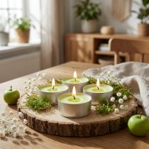 Artículo Velas aromáticas manzana, aroma de velas de té, vela aromática ambiente Ø3,5cm H1,5cm 18 piezas