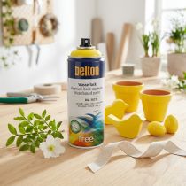 Artículo Belton barniz al agua libre amarillo alto brillo spray amarillo colza 400ml