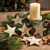 Artículo Coconut star nature 5cm 50pcs decoración navideña decoración de mesa