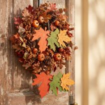 Artículo Colgante deco de otoño hojas de madera hoja de arce 22cm 4pcs