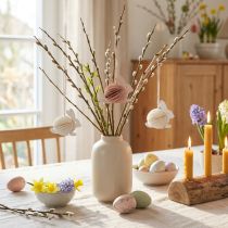 Artículo Decoración de conejito de Pascua en forma de panal para colgar 7×4,5×6cm 5uds