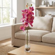 Artículo Orquídea artificial Phalaenopsis Orquídea Fucsia 78cm