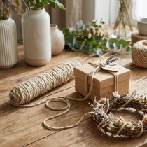 Artículo Hilo de mecha cordón de lana cordón de fieltro cordón de fieltro beige L55cm
