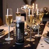 Artículo Spray Glitter Plata Efecto Montana Spray Pintura Glitter Spray 400ml