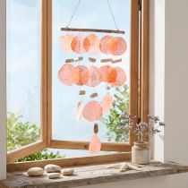 Artículo Decoración colgante Maritim Capiz conchas madera flotante 28x66cm