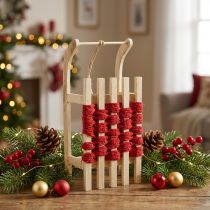 Artículo Trineo decorativo trineo de Navidad de madera L30×W14.5×H9.5cm