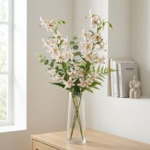 Artículo Lirio artificial como tallo de flor para una decoración elegante y de bajo mantenimiento, 82 cm, 2 piezas