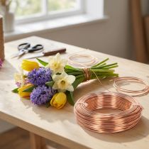 Artículo Rollo de alambre de aluminio para manualidades y floristería, 60 m, 500 g