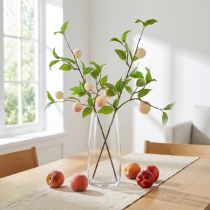 Artículo Rama decorativa, melocotón artificial, 52 cm, rama decorativa, juego de 2 piezas