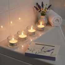 Artículo Velas perfumadas lavanda manzanilla velas de té blanco Ø3,5cm 12 piezas